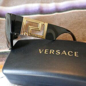 Versace Womens Oversized Sunglasses with Case